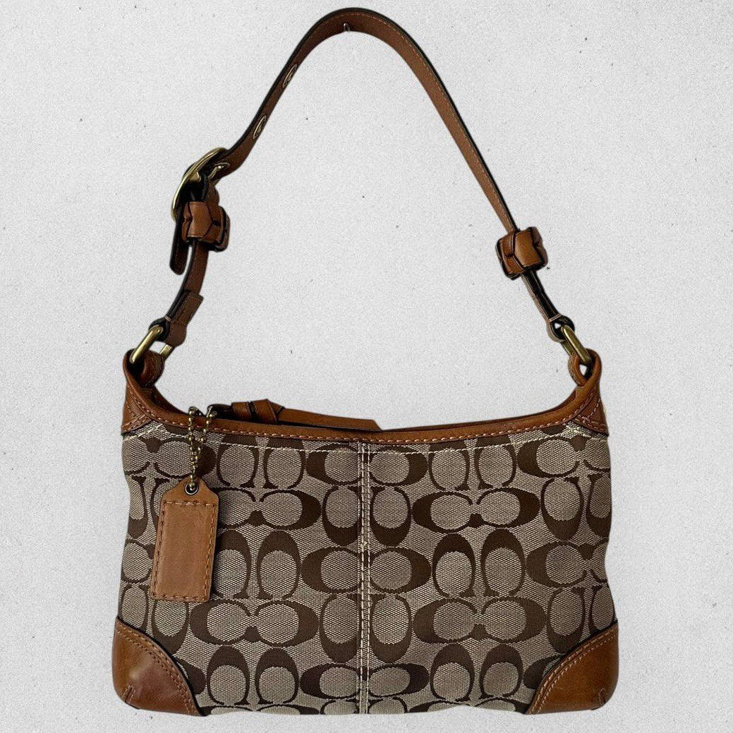 Authentic Vintage Coach Signature Shoulder Bag