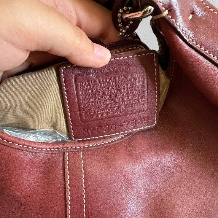 Authentic Vintage Coach Buckle Leather Hobo Bag