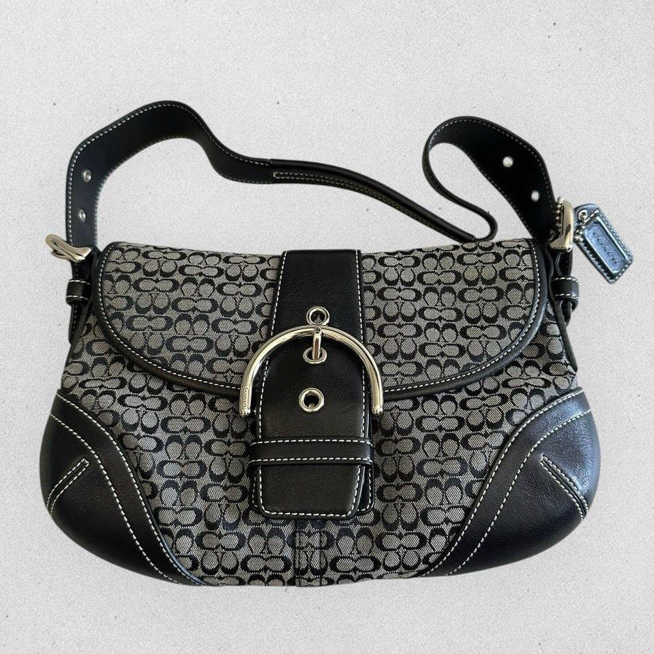 Authentic Vintage Coach Soho Signature Small Shoulder Bag