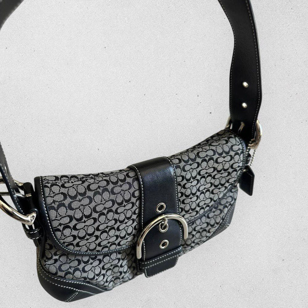 Authentic Vintage Coach Soho Signature Small Shoulder Bag