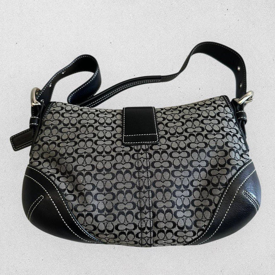 Authentic Vintage Coach Soho Signature Small Shoulder Bag