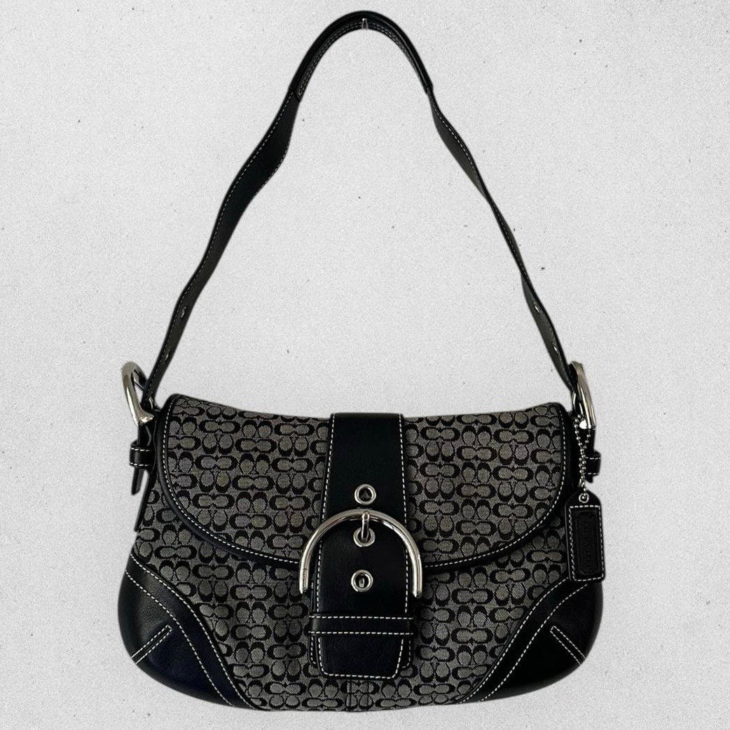 Authentic Vintage Coach Soho Signature Small Shoulder Bag