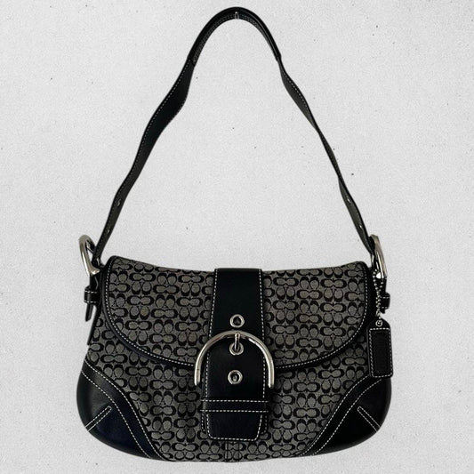 Authentic Vintage Coach Soho Signature Small Shoulder Bag