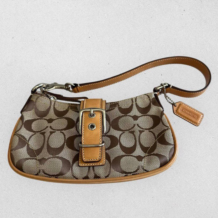 Authentic Vintage Coach Buckle Small Shoulder Bag