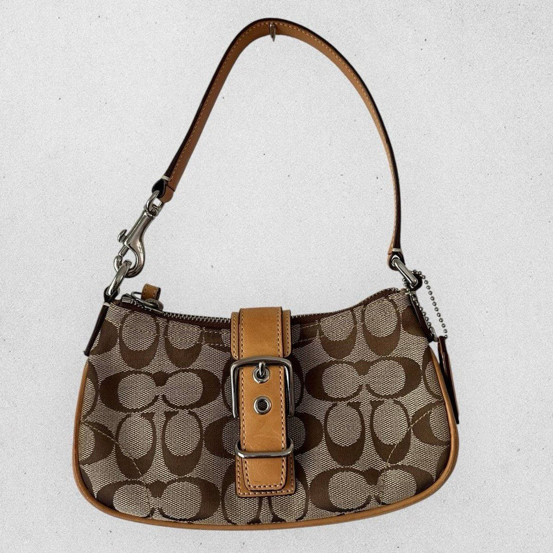 Authentic Vintage Coach Buckle Small Shoulder Bag