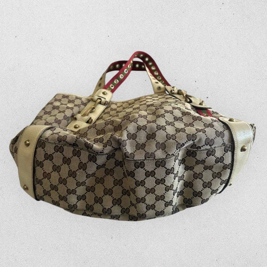 Authentic Vintage Gucci GG Horsebit Pelham Tote Bag