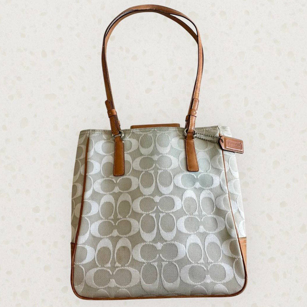 Authentic Vintage Coach Signature Tote Bag