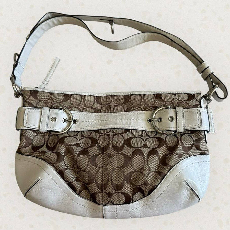 Authentic Vintage Coach Signature Shoulder/Crossbody Bag