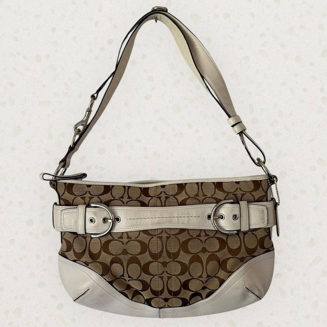 Authentic Vintage Coach Signature Shoulder/Crossbody Bag
