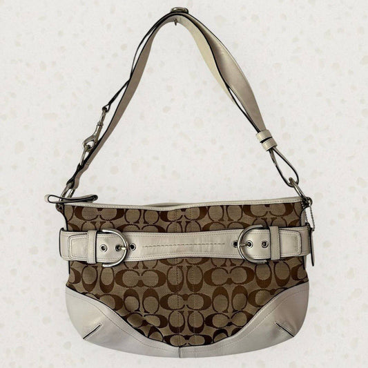 Authentic Vintage Coach Signature Shoulder/Crossbody Bag