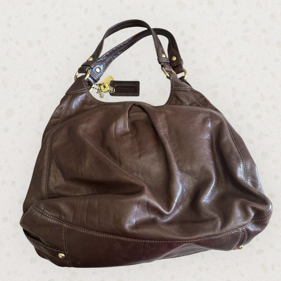 Authentic Vintage Coach Maggie Leather Shoulder Bag