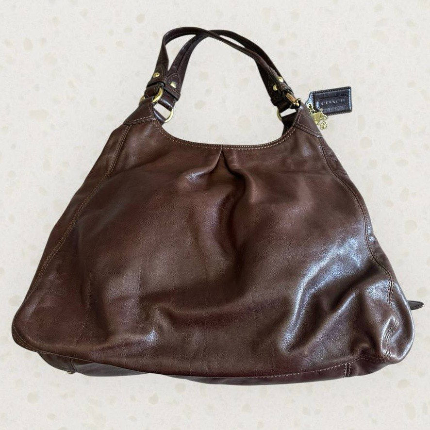 Authentic Vintage Coach Maggie Leather Shoulder Bag