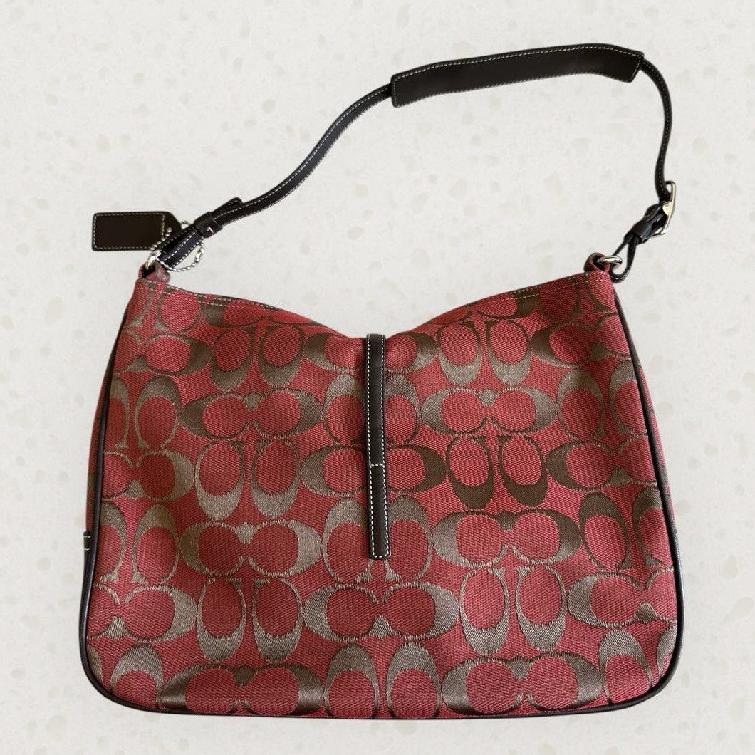 Authentic Vintage Coach Hamptons Signature Shoulder Bag