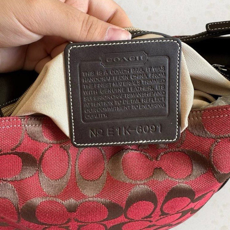 Authentic Vintage Coach Hamptons Signature Shoulder Bag