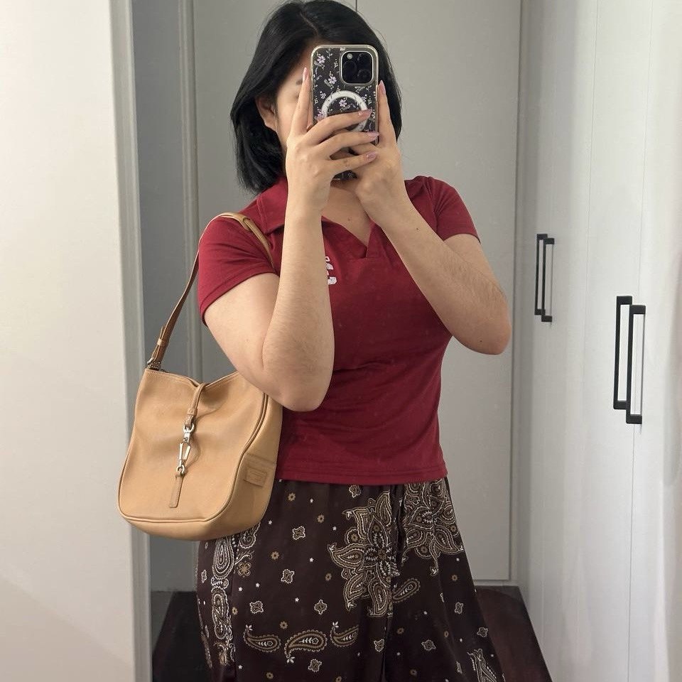 Authentic Vintage Coach Hamptons Leather Shoulder Bag