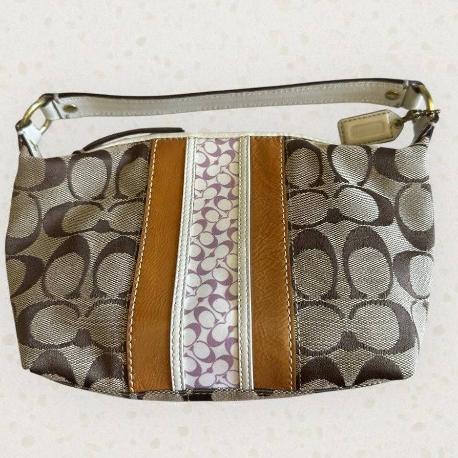 Authentic Vintage Coach Signature Small Shoulder Bag