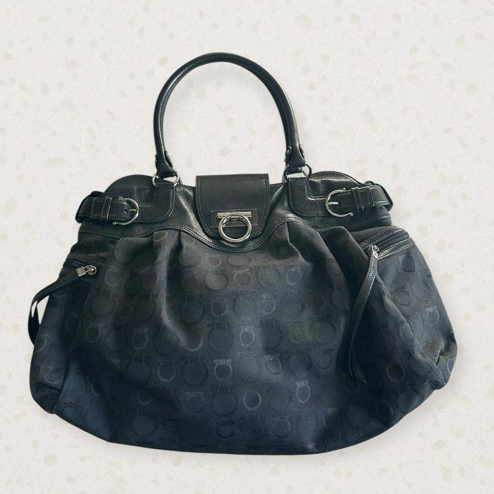 Authentic Vintage Ferragamo Gancini Shoulder Bag