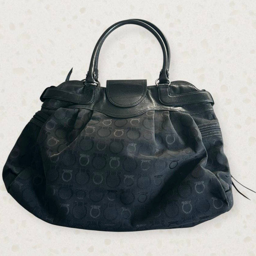 Authentic Vintage Ferragamo Gancini Shoulder Bag