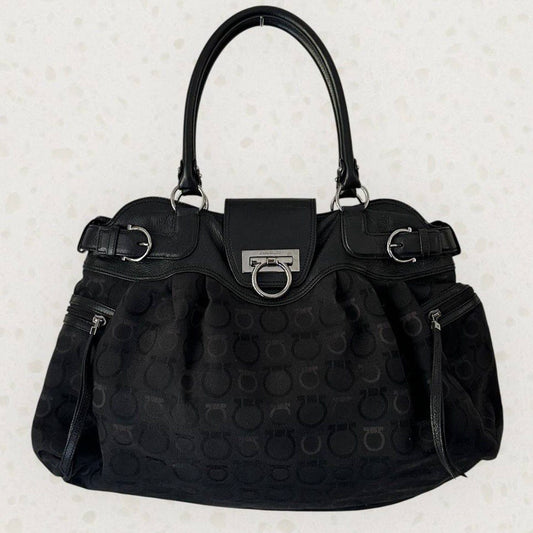 Authentic Vintage Ferragamo Gancini Shoulder Bag