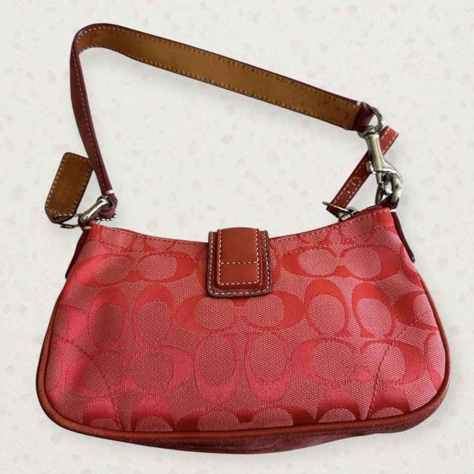 Authentic Vintage Coach Buckle Shoulder Bag Rare