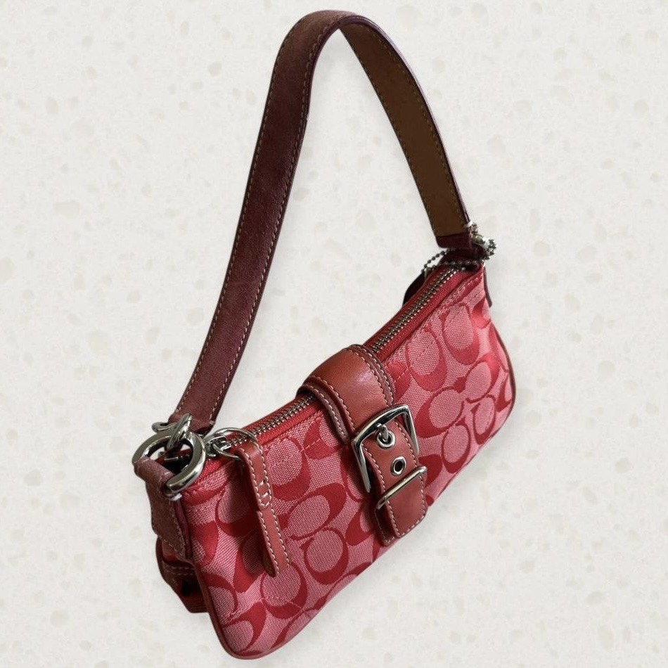 Authentic Vintage Coach Buckle Shoulder Bag Rare