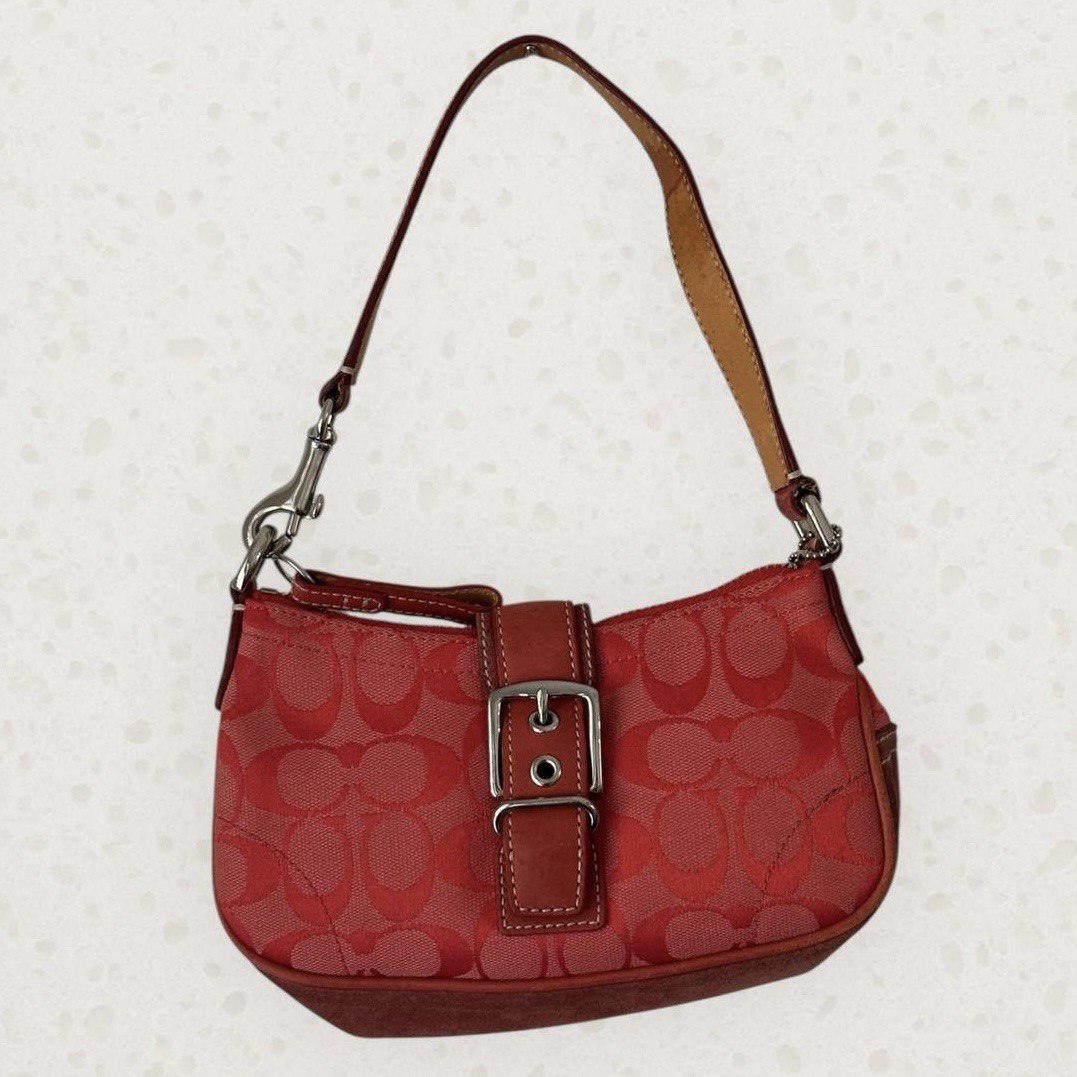 Authentic Vintage Coach Buckle Shoulder Bag Rare