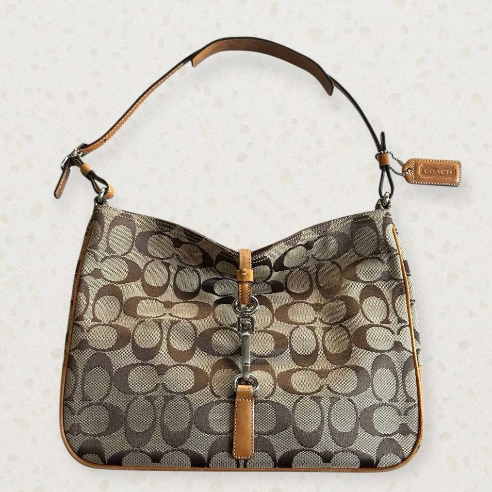 Authentic Vintage Coach Signature Hamptons Shoulder Bag