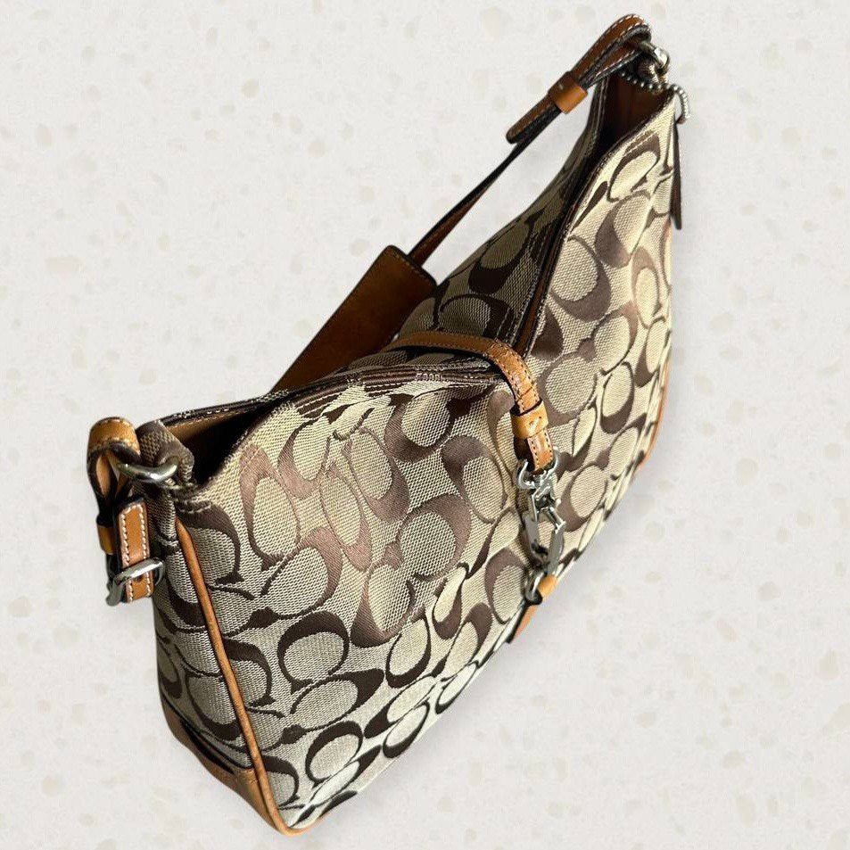 Authentic Vintage Coach Signature Hamptons Shoulder Bag