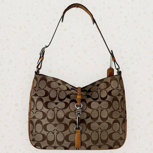 Authentic Vintage Coach Signature Hamptons Shoulder Bag