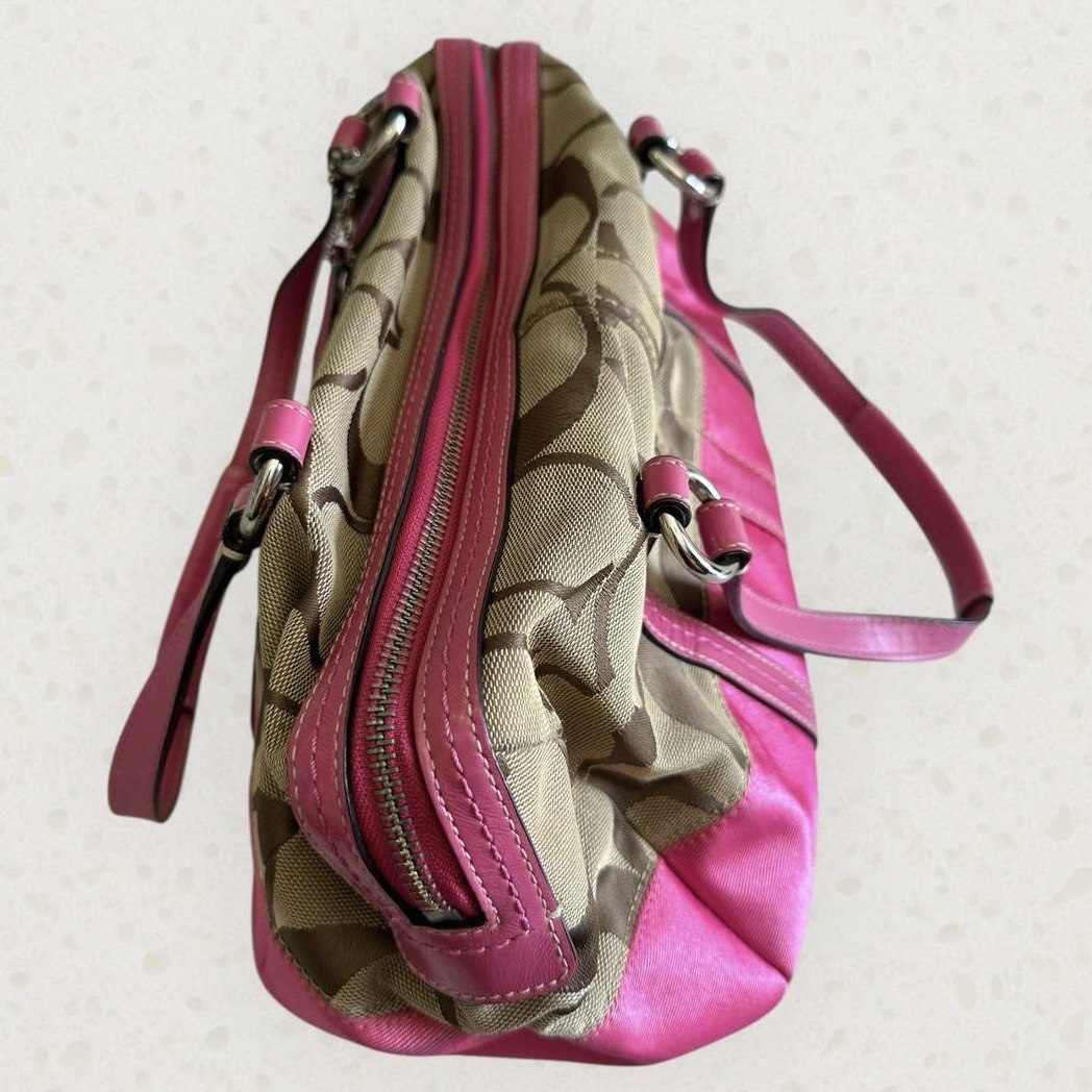 Authentic Vintage Coach Signature Bowling Bag