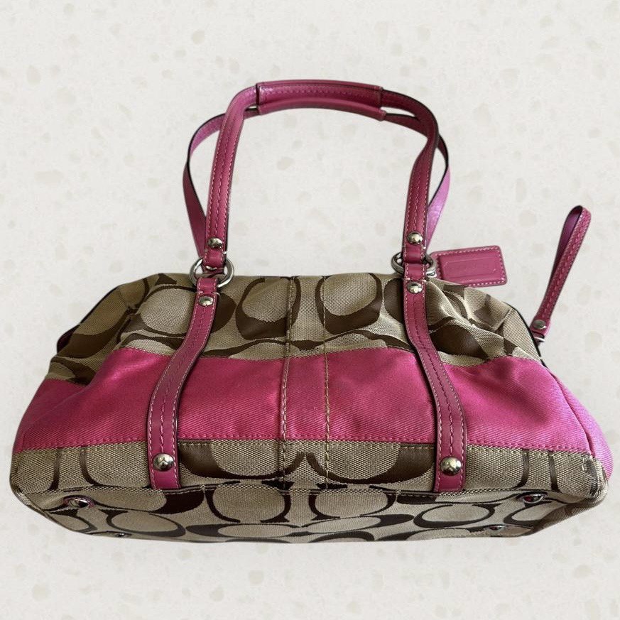 Authentic Vintage Coach Signature Bowling Bag