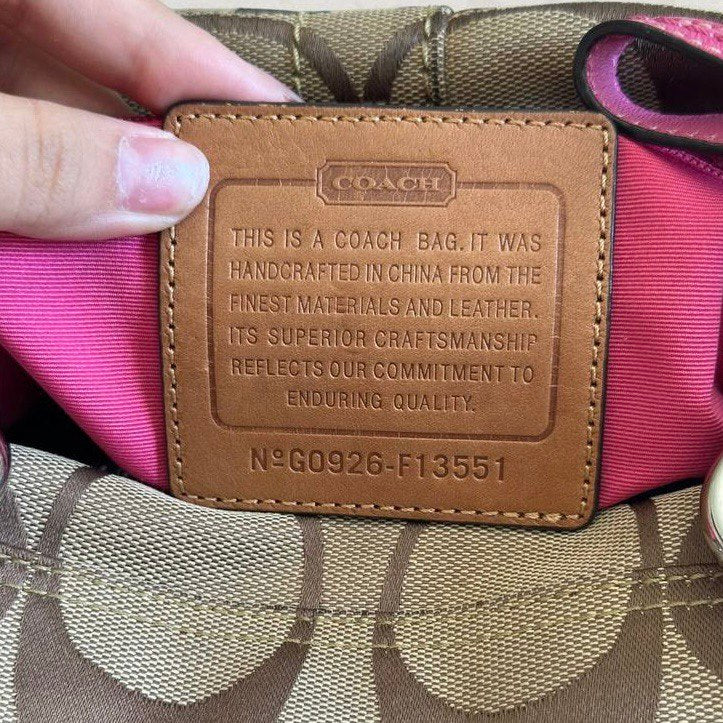 Authentic Vintage Coach Signature Bowling Bag