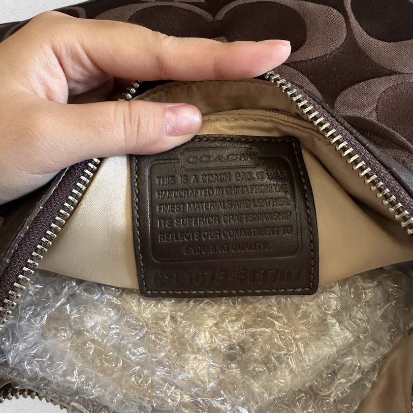 Authentic Vintage Coach Signature Hobo/Crossbody Bag