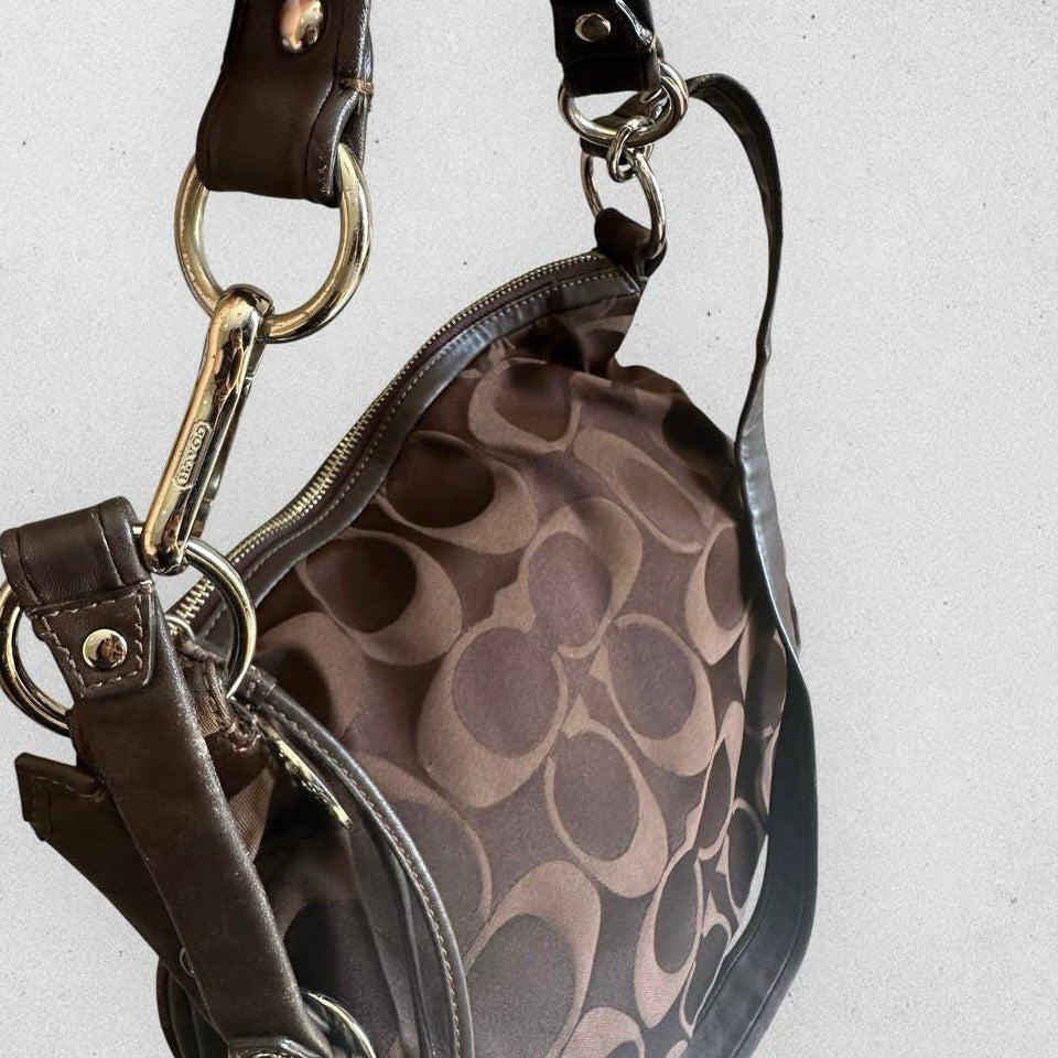 Authentic Vintage Coach Signature Hobo/Crossbody Bag