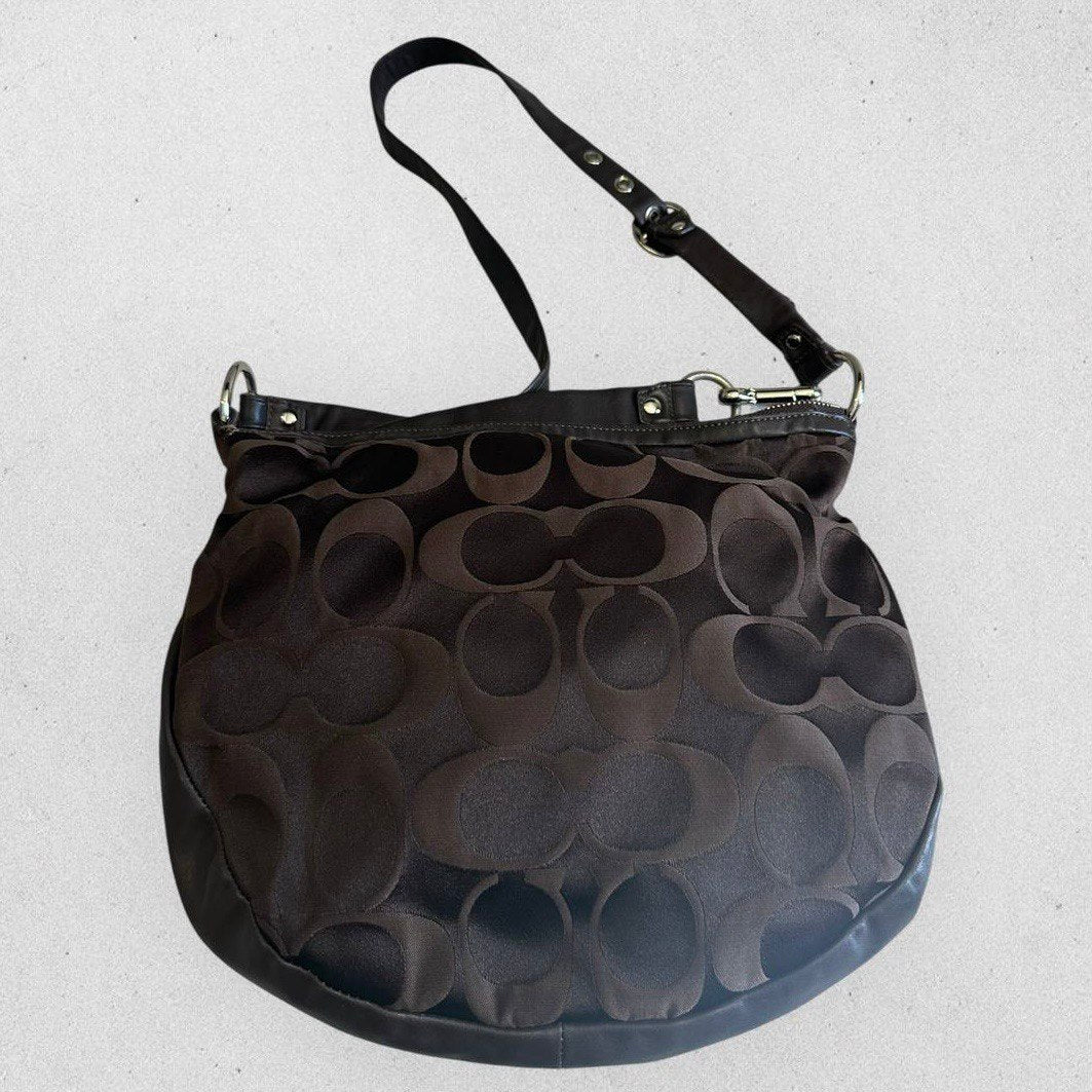 Authentic Vintage Coach Signature Hobo/Crossbody Bag