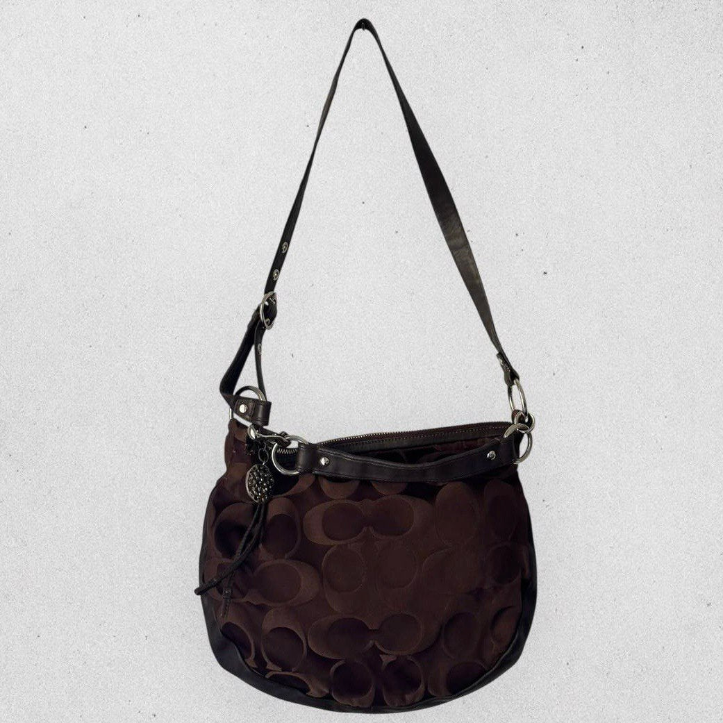 Authentic Vintage Coach Signature Hobo/Crossbody Bag
