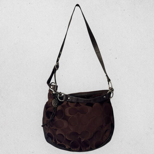 Authentic Vintage Coach Signature Hobo/Crossbody Bag