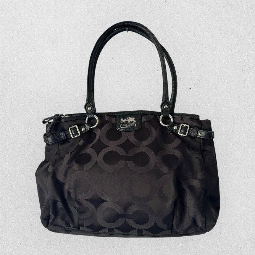 Authentic Vintage Coach Signature Art Canvas Shoulder Bag