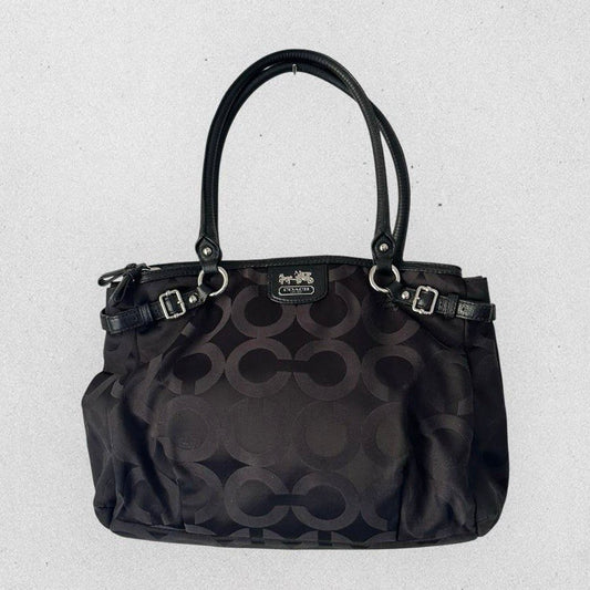 Authentic Vintage Coach Signature Art Canvas Shoulder Bag