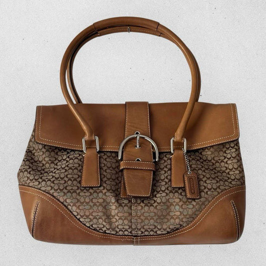 Authentic Vintage Coach Soho Signature Satchel Bag
