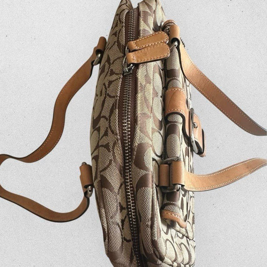 Authentic Vintage Coach Signature Bowling Bag