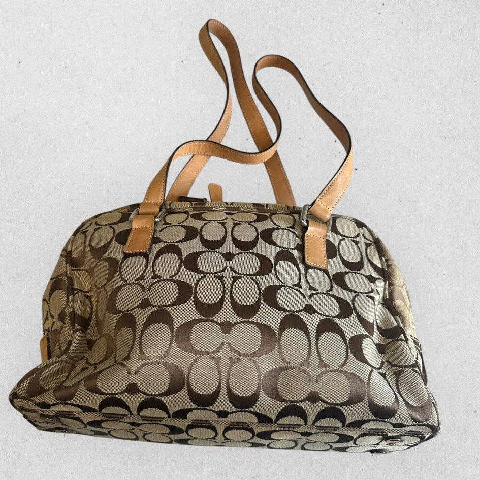 Authentic Vintage Coach Signature Bowling Bag