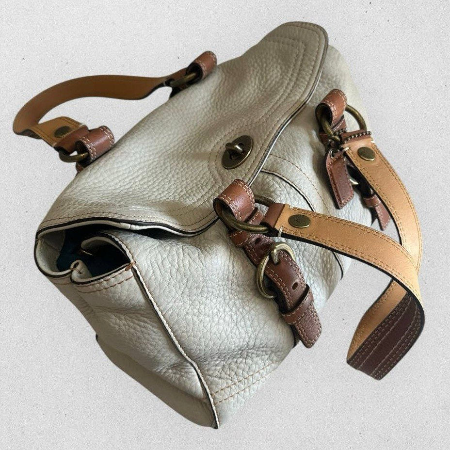 Authentic Vintage Coach Chelsea Pebble Leather Satchel Bag