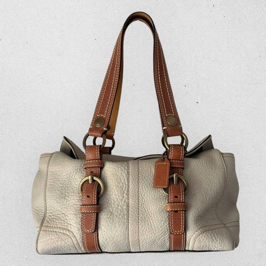 Authentic Vintage Coach Chelsea Pebble Leather Satchel Bag