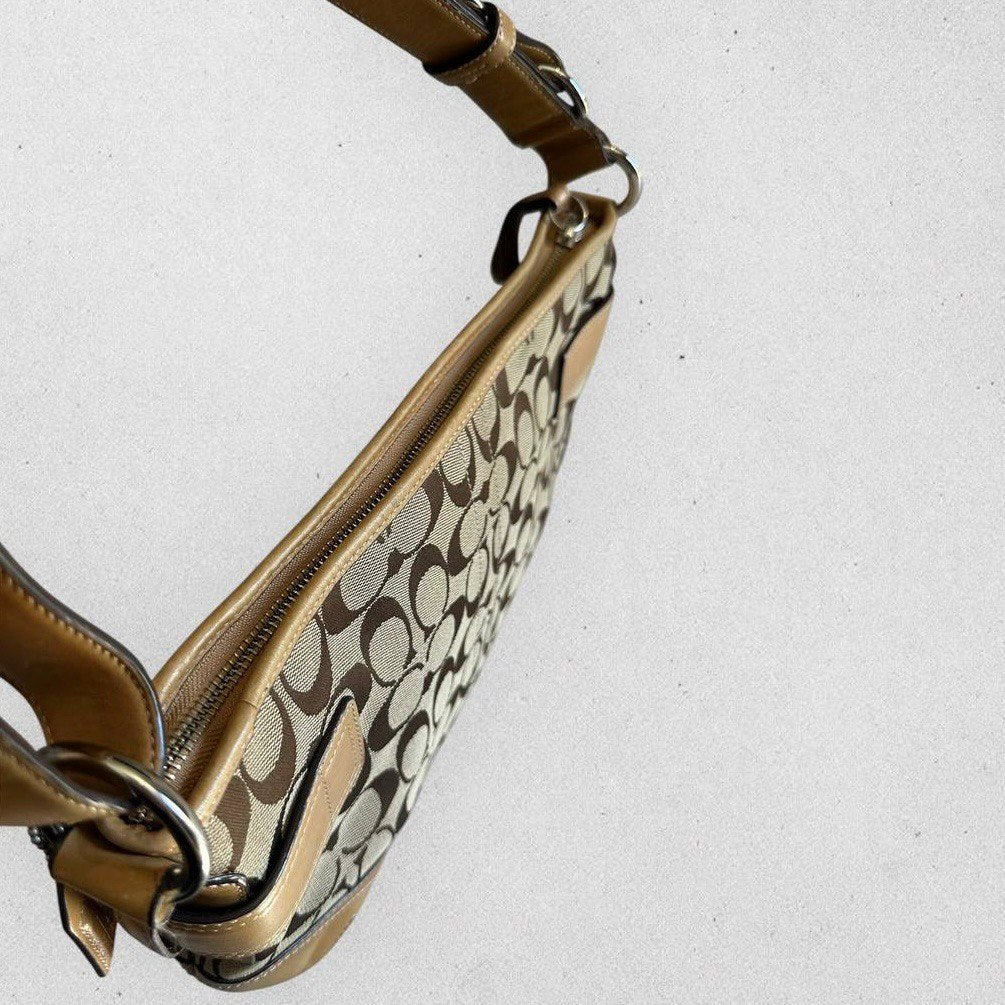Authentic Vintage Coach Signature Shoulder/Crossbody Bag
