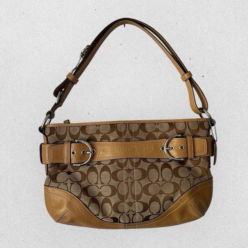 Authentic Vintage Coach Signature Shoulder/Crossbody Bag